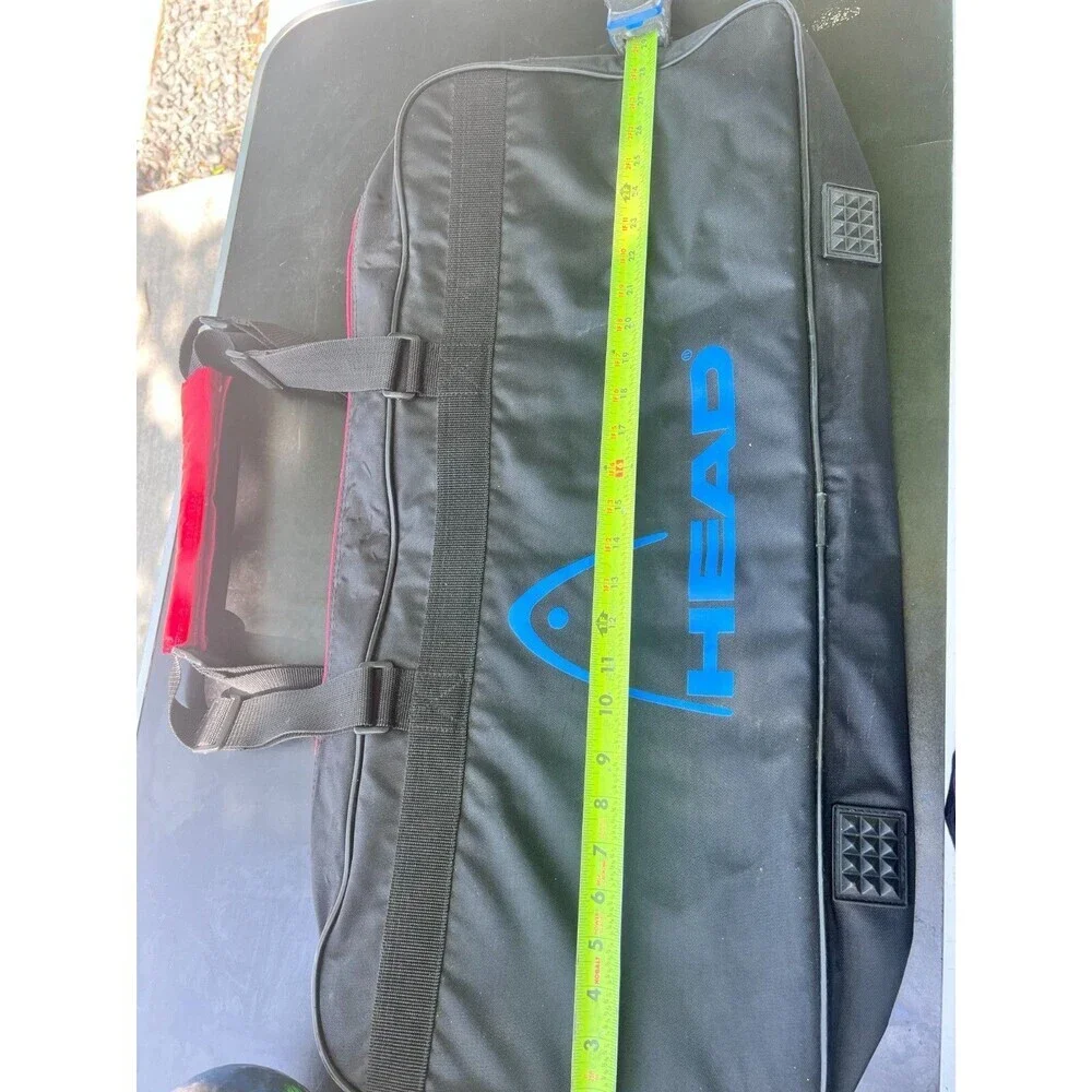 HEAD Series Unisex Duffle Bag – Black/Red Gym and Travel Bag for Men & Women